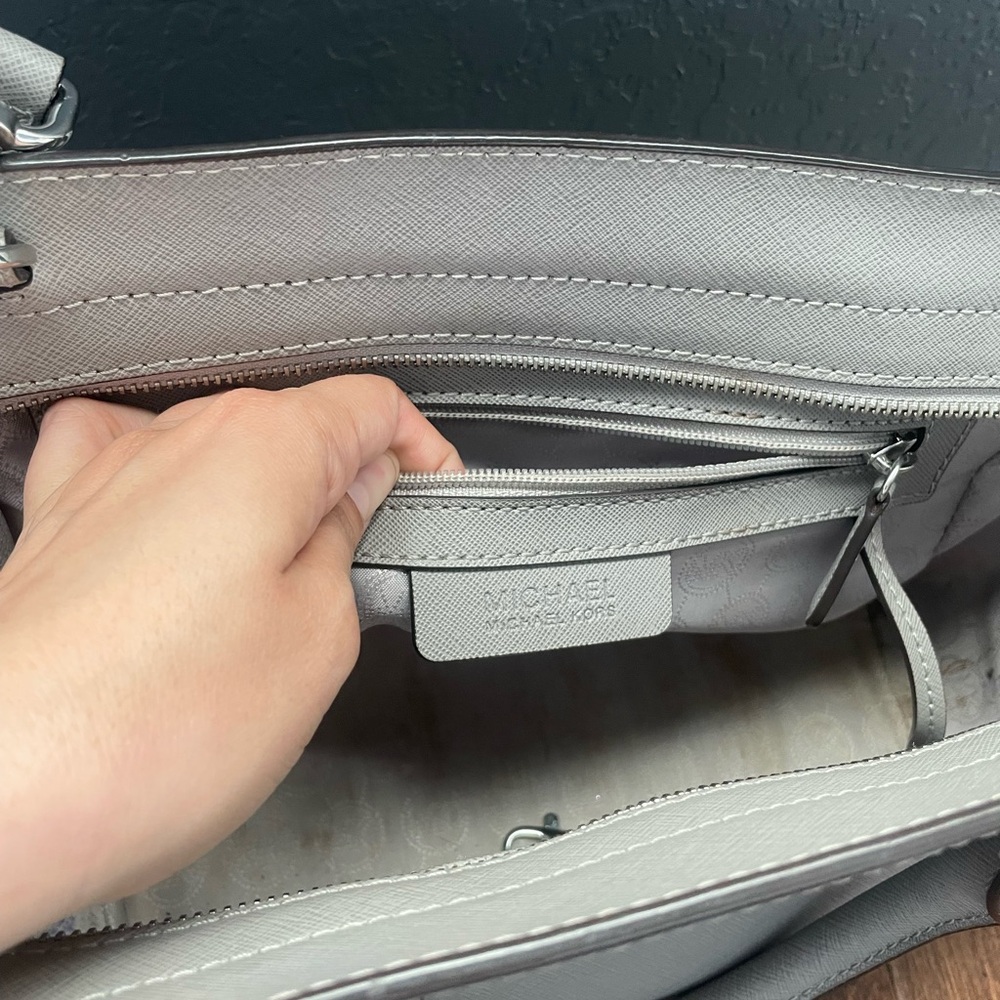 Michael Kors Gray Handbag - Picture 5 of 14